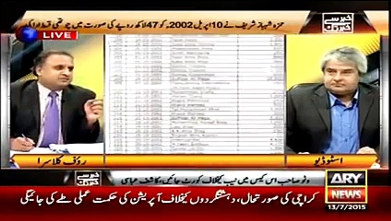 NAB Aamir Mateen Ayaz Sadiq Rauf klasra