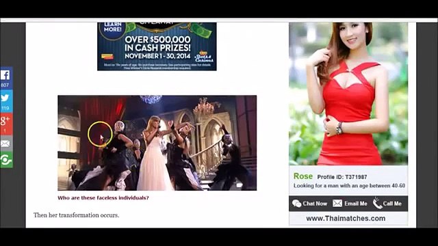 Taylor Swift American Illuminati Music Awards 2014 Ritual EXPOSED !!!