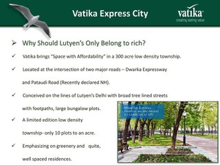Vatika Xpressions Independent Floors Gurgaon