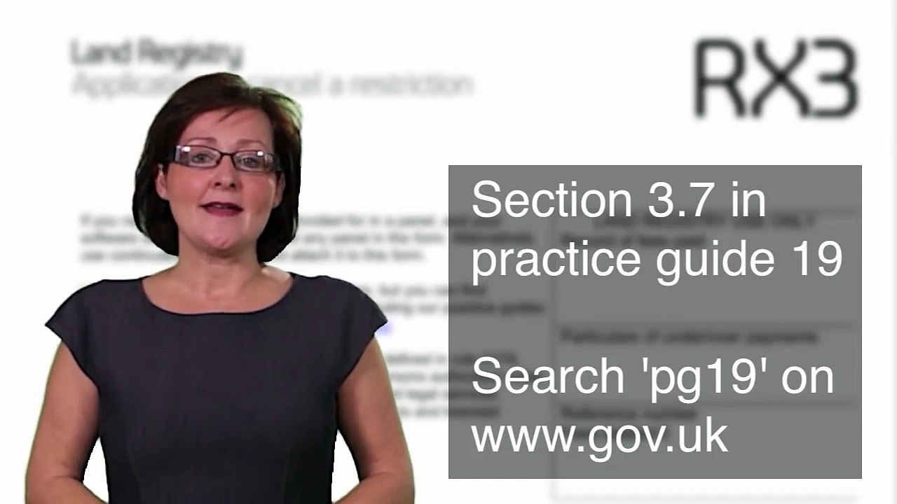 Guidance on how to fill in form RX3
