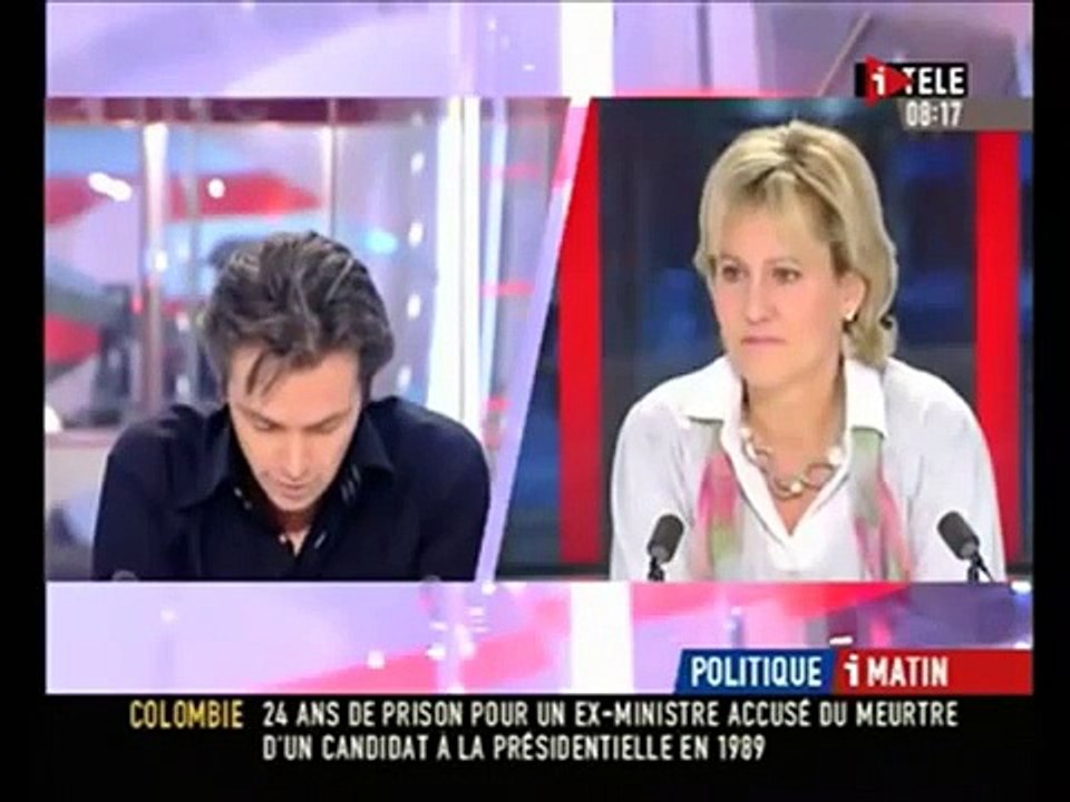 Nadine Morano maltraitée par le journaliste remplaçant de Pulvar chez Ruquier, Aymeric Caron