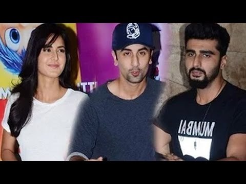 Ranbir Kapoor With Girlfriend Katrina Kaif @ INSIDE OUT Movie Screening