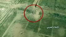 Deir Ez Zor, Syrian Arab Army Recon Drone watches Air Force Strike on ISIS Tank