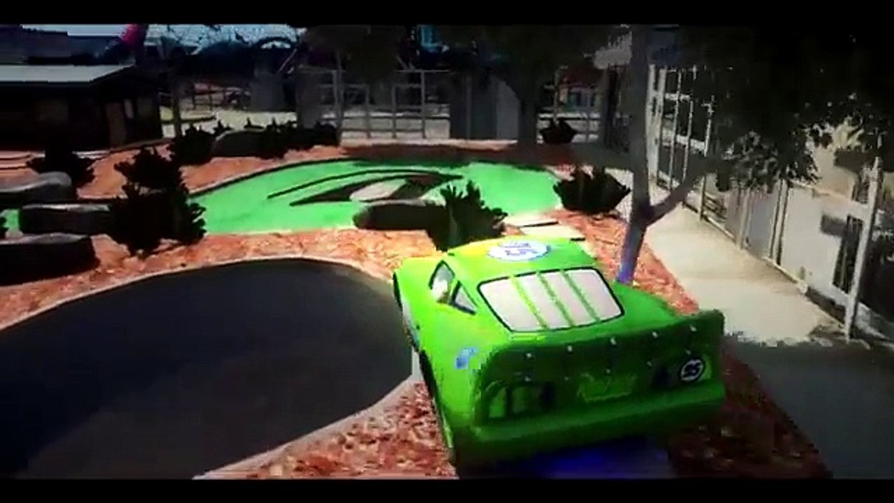 Disney Pixar Cars Custom Green Lightning McQueen for SHREK ! + Nursery Rhymes