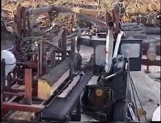 Romportl Circular Sawmill demo Spooner Wi