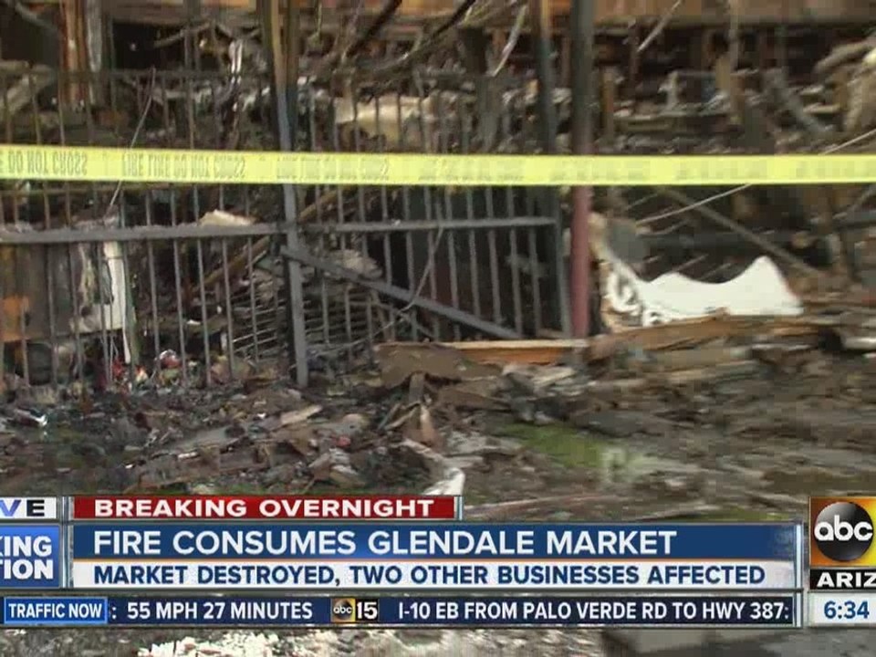 Glendale market destroyed in fire