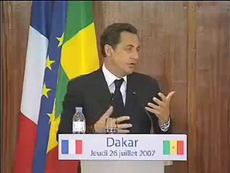 "L'homme africain n'est pas rentré dans l'Histoire" - Nicolas Sarkozy
