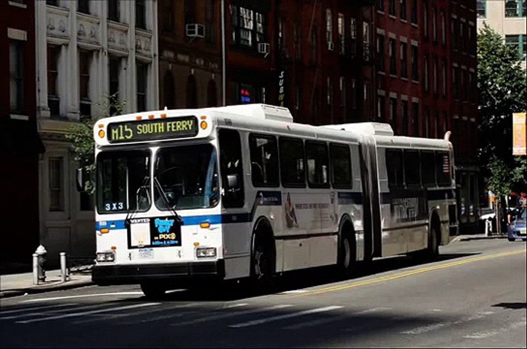 MTA New York City Bus: 1997 New Flyer D60HF Artic #1099 M15 recording ...