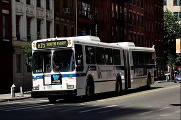 MTA New York City Bus: 1997 New Flyer D60HF Artic #1099 M15 recording!