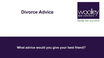 The best advice for a divorcing friend