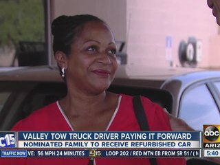 Valley tow truck driver pays it forward