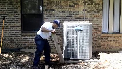 Leveling An Air Conditioner Condenser | Texas Air Doctors