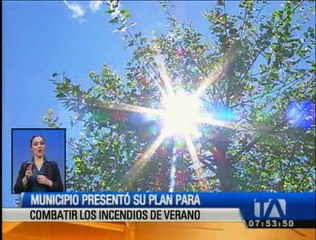 Municipio de Quito presentó plan para combatir incendios forestales