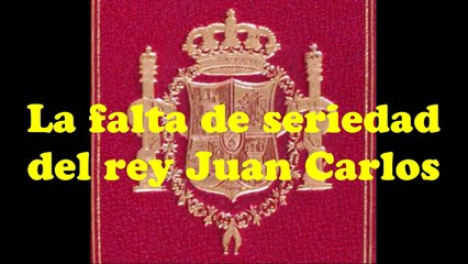 Rey Juan Carlos y protocolo | Falta de seriedad en audiencia real