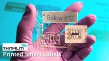 Temperature Label Demonstration - Thinfilm Printed Electronics