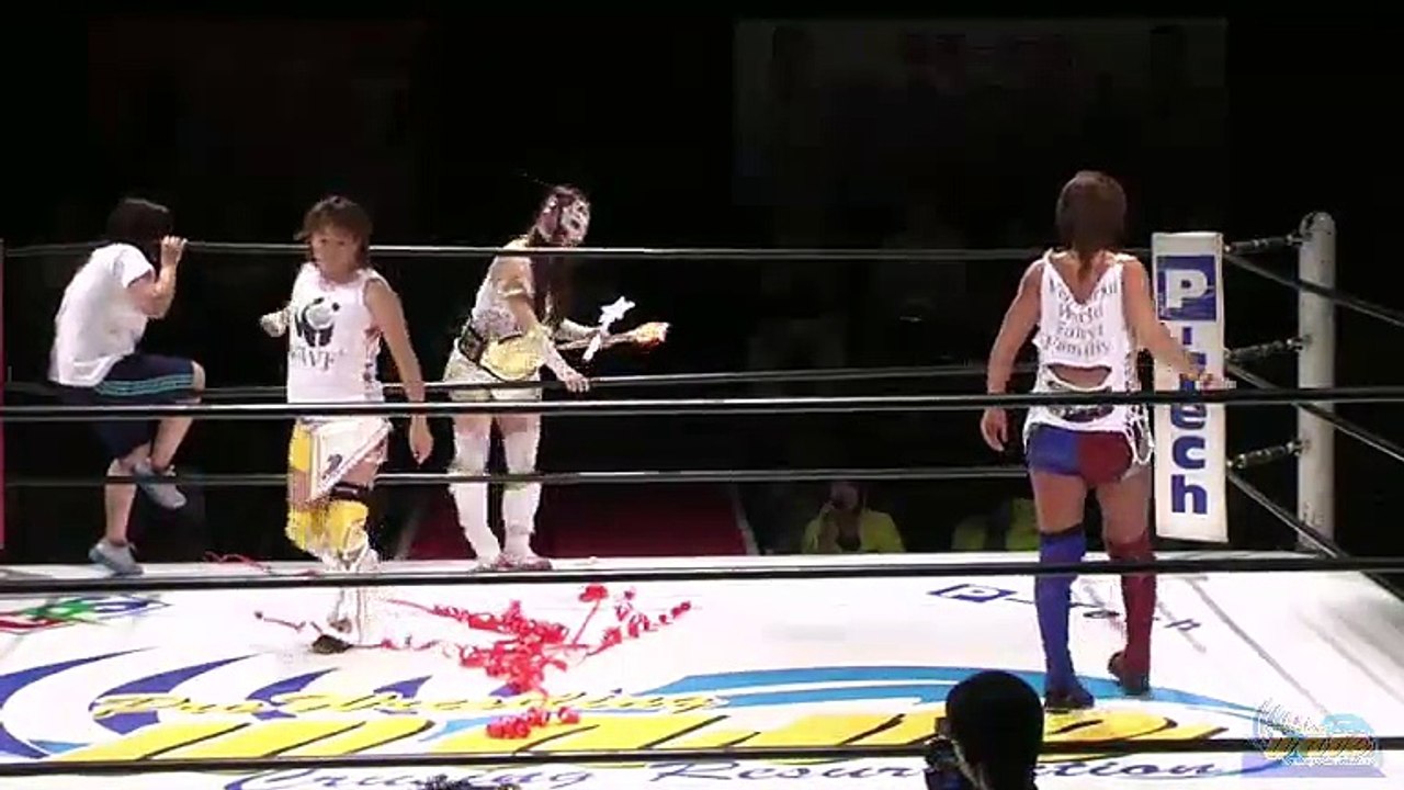 {WAVE} Chikayo Nagashima, Fairy Nipponbashi & Yuu Yamagata Vs. Ryo Mizunami, Rina Yamashita & La Comandante (7/5/15)