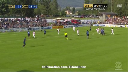 2-1 Mauri Icardi Goal | Inter Milan v. Carpi FC - Friendly 15.07.2015 (1)