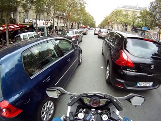 Honda VFR 1200 test drive Paris