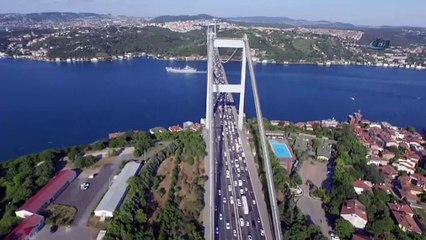 İstanbul trafiği havadan görüntülendi