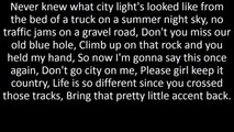 Don't Go City On Me - Kane Brown Lyrics
