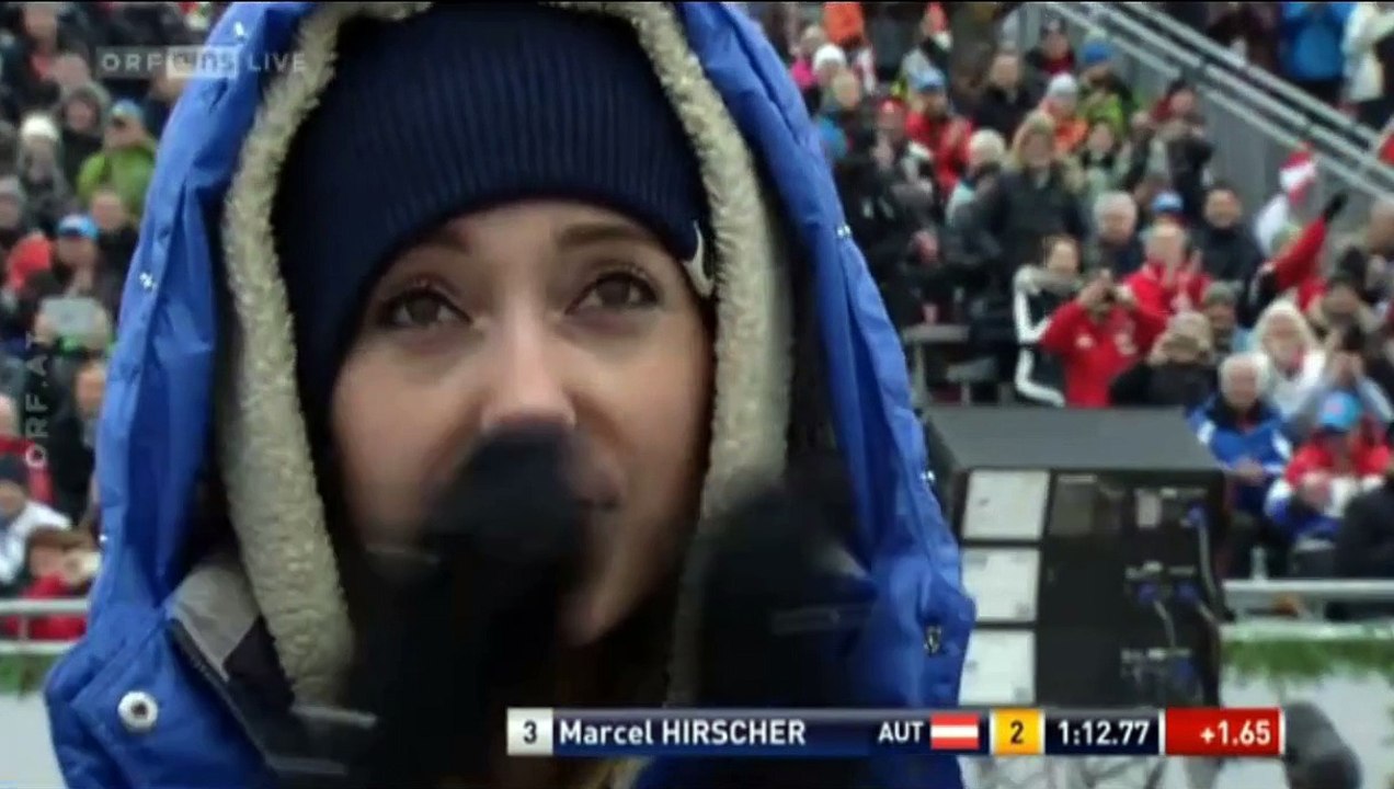 Marcel Hirscher - FIS Weltcup Kombination in Kitzbühel 2015 - 2.Platz - SuperG + Slalom + Interview