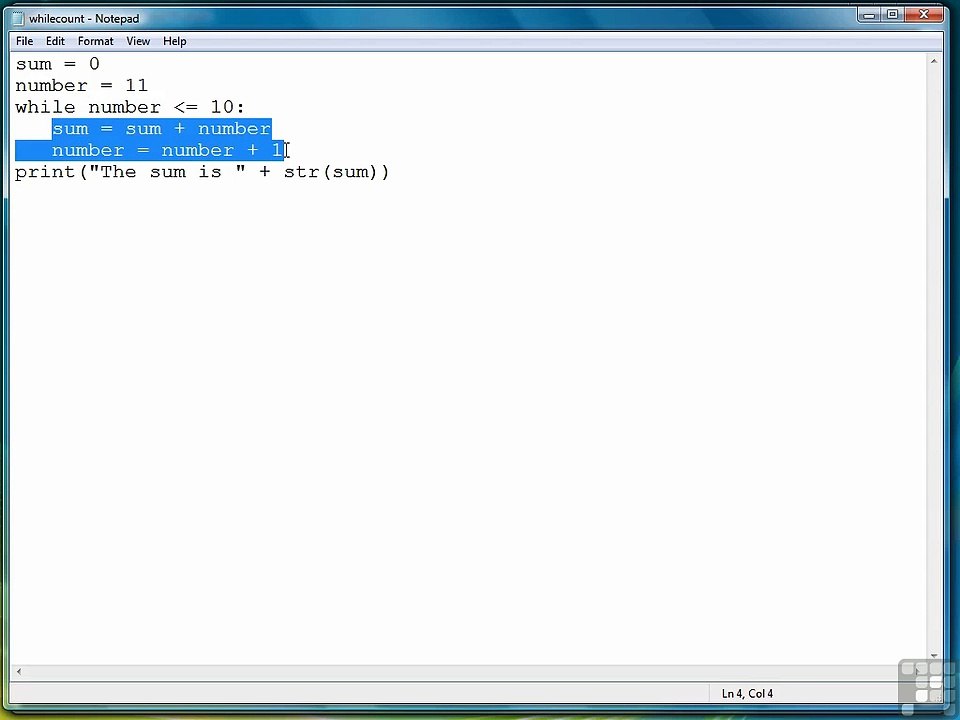28. Python programming - Count control while loop