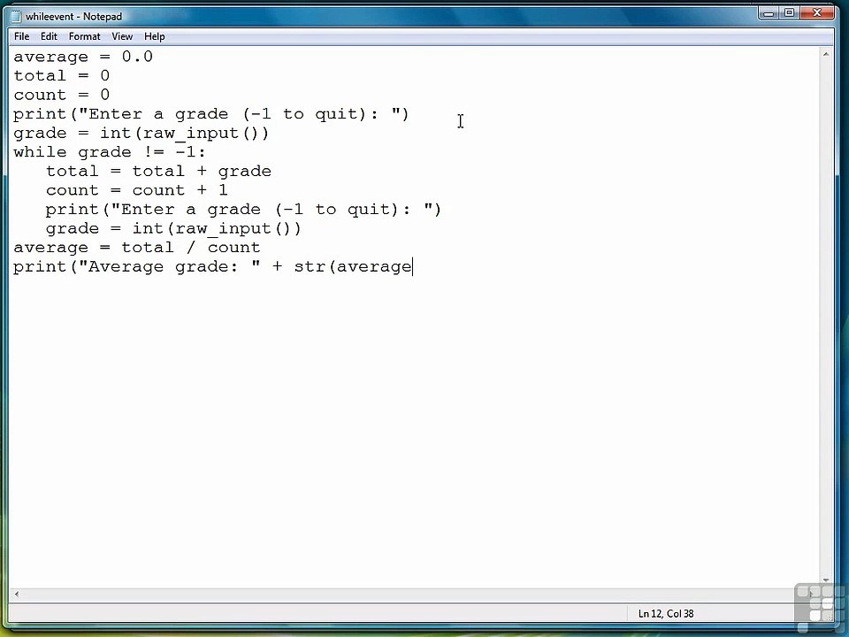 29. Python programming - event control loop