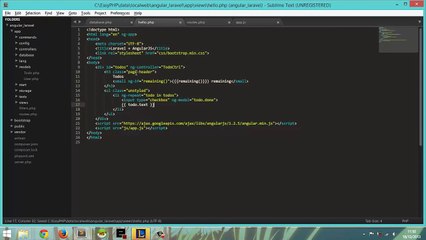 Demo: Laravel + AngularJS