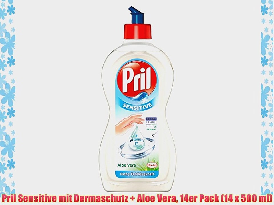 Pril Sensitive mit Dermaschutz   Aloe Vera 14er Pack (14 x 500 ml)