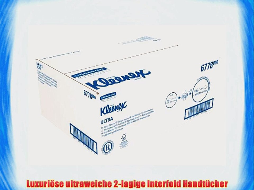 Kleenex Handt?cher Ultra Interfold Wei? Medium 15 P?ckchen x 124 T?cher 1er Pack (1 x 15 St?ck)