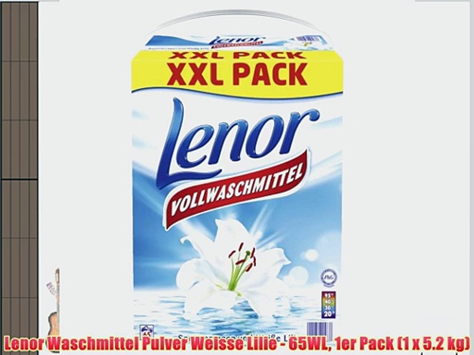Lenor Waschmittel Pulver Weisse Lilie - 65WL 1er Pack (1 x 5.2 kg)