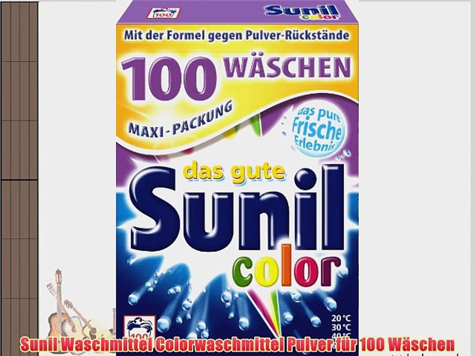 Sunil Waschmittel Colorwaschmittel Pulver f?r 100 W?schen