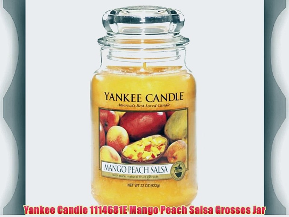 Yankee Candle 1114681E Mango Peach Salsa Grosses Jar
