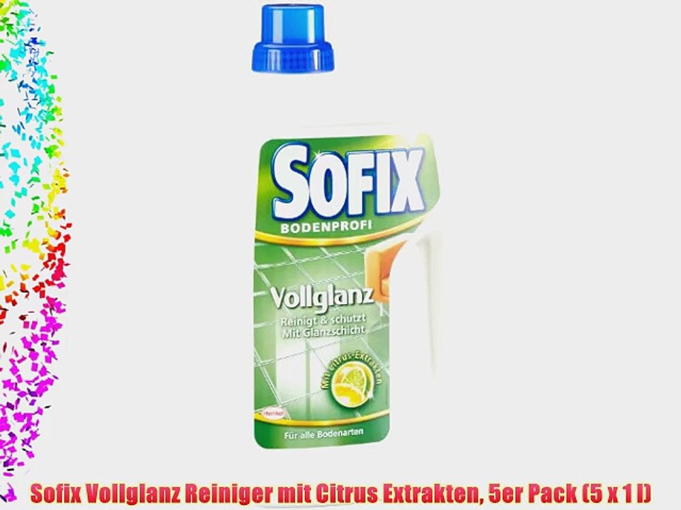 Sofix Vollglanz Reiniger mit Citrus Extrakten 5er Pack (5 x 1 l)