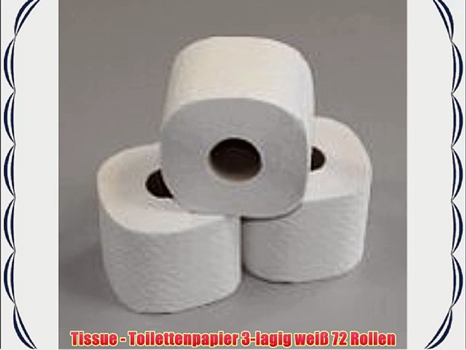Tissue - Toilettenpapier 3-lagig wei? 72 Rollen
