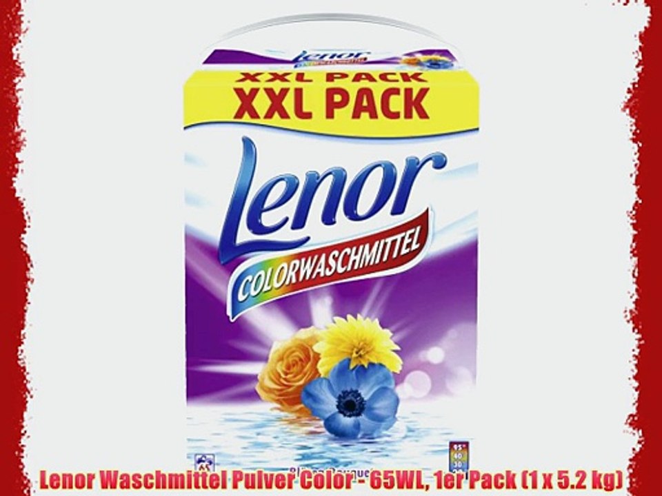 Lenor Waschmittel Pulver Color - 65WL 1er Pack (1 x 5.2 kg)