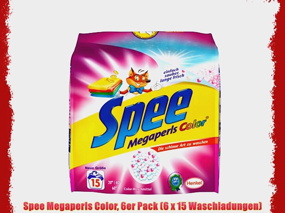 Spee Megaperls Color 6er Pack (6 x 15 Waschladungen)