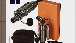 Premium Torch-Feuerzeug mit schwenkbarer Z?ndung Edelstahl inkl. Lifestyle-Ambiente Tastingbogen
