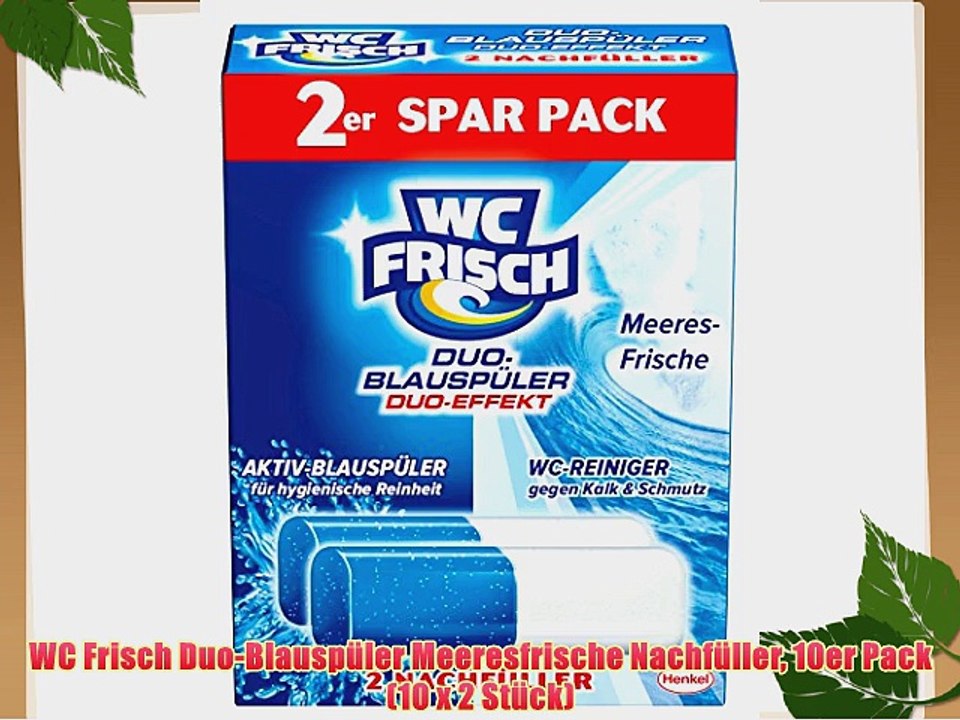 WC Frisch Duo-Blausp?ler Meeresfrische Nachf?ller 10er Pack (10 x 2 St?ck)