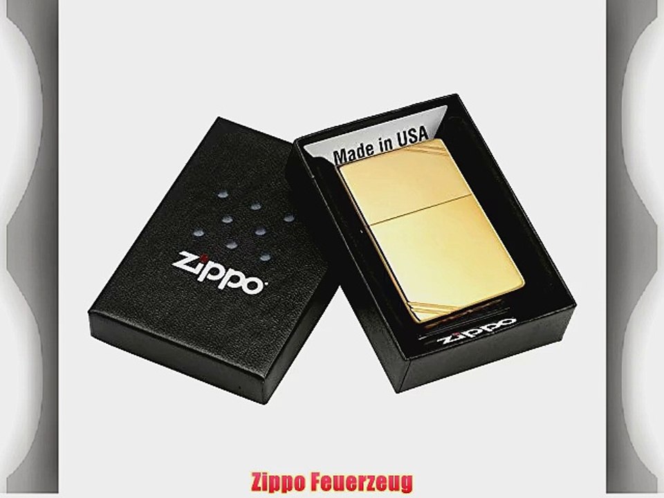 Zippo-Feuerzeug Chrom poliert Classic schlank