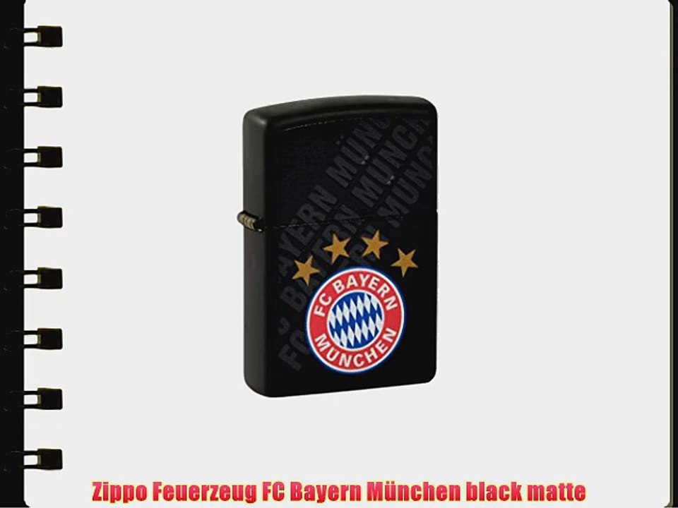 Zippo Feuerzeug FC Bayern M?nchen black matte