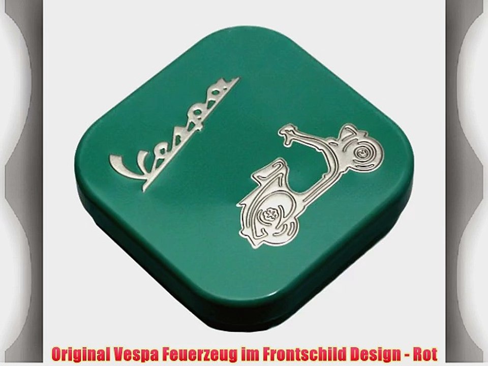 Original Vespa Feuerzeug im Frontschild Design - Rot