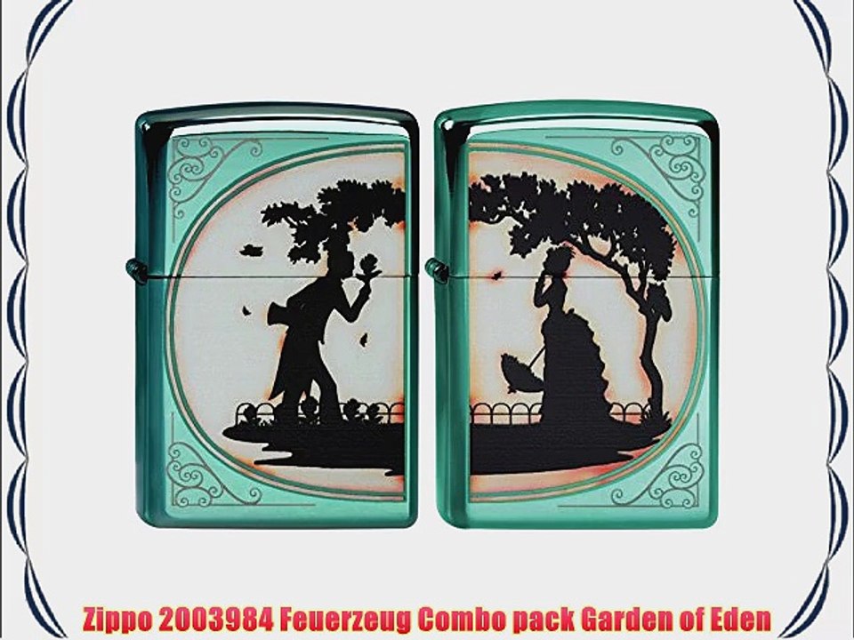 Zippo 2003984 Feuerzeug Combo pack Garden of Eden