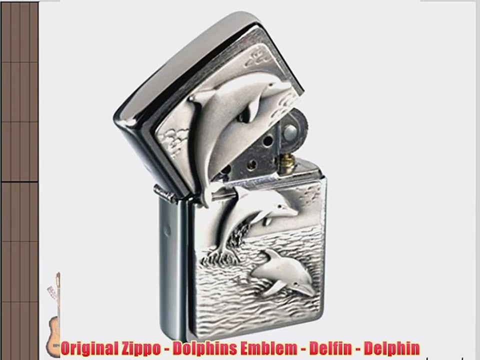Original Zippo - Dolphins Emblem - Delfin - Delphin