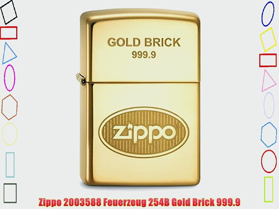 Zippo 2003588 Feuerzeug 254B Gold Brick 999.9
