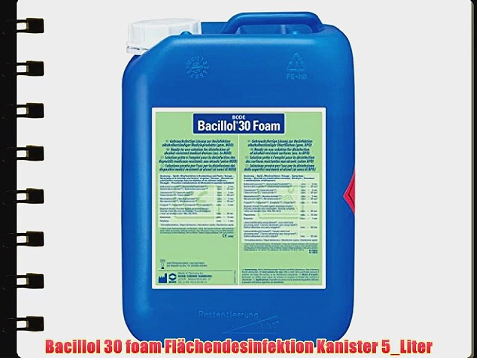 Bacillol 30 foam Fl?chendesinfektion Kanister 5_Liter