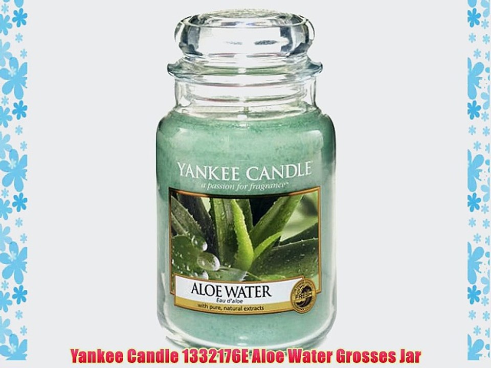Yankee Candle 1332176E Aloe Water Grosses Jar