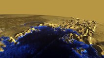Flug über Titan (Saturn Mond) NASA Space Cassini Saturn HD Deutsch / German