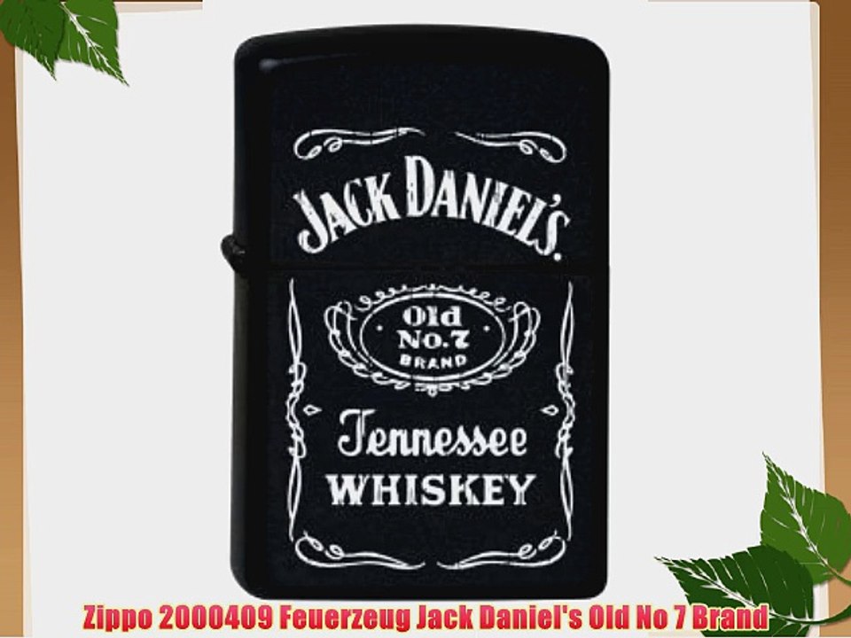 Zippo 2000409 Feuerzeug Jack Daniel's Old No 7 Brand