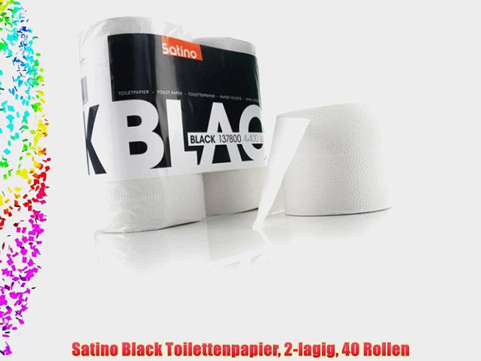 Satino Black Toilettenpapier 2-lagig 40 Rollen